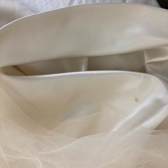 Stella York Wedding Dress US 6 Cream Gown Sweetheart Neck Strapless Lace Flare - Picture 8 of 16